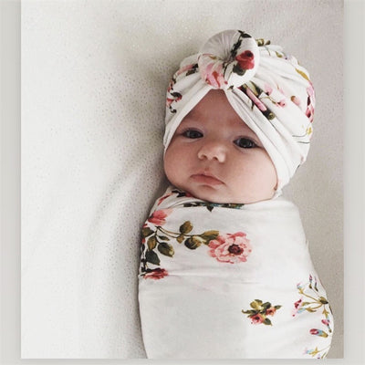 2pcs Soft & Cozy Baby Head Cover & Blanket - Perfect for Snuggling!