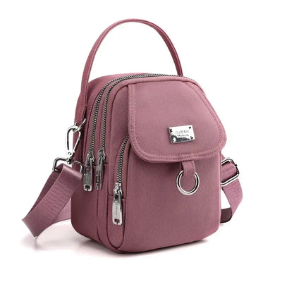 Fashion 3 Layers Women Mini Bag High Quality Durable Fabric Girls Small Shoulder Bag Prettry Style Female Mini Handbag Phone Bag