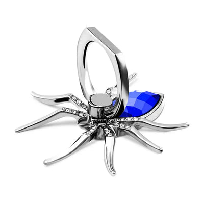 Universal 360 Rotate Mobile Phone Finger Ring Stand Luxury Biling Diamond Metal Spider Holder For iPhone Sumsang Huawei Xiaomi