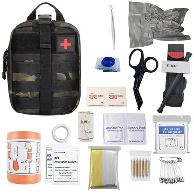 Emergency Survival First Aid Kit Military Tactical Admin Medical Tourniquet Camping Gear Molle IFAK EMT for Trauma