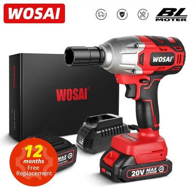WOSAI MT-Series 600N.m 20V Brushless Electric Wrench Socket Li-ion Battery Cordless Impact Wrench For Car Tires Power Tools