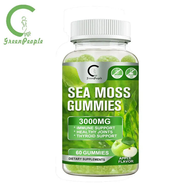 GPGP GreenPeople Natural&Organic Sea Moss extractive Gummies Anti-aging Detoxification Improving Immunity Seaweed Item