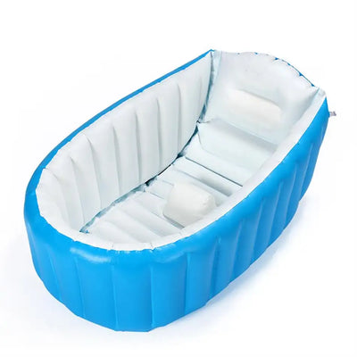 New Style Portable bathtub inflatable Children bath tub bottom Cushion winner keep warm folding Baby Outdoor Small Playing Tubs