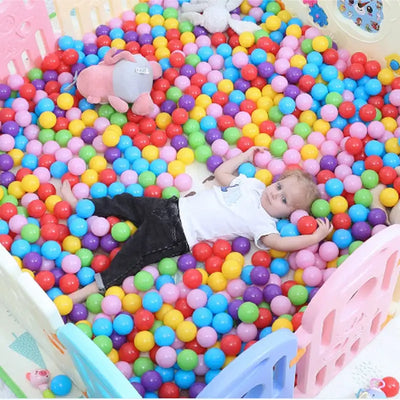 50 Pcs/lot Soft Plastic Ball Pit Toys for Boys Eco-friendly Ball Pool Ocean Wave Ball Pit Colorful Balls Dia 5.5cm/7cm
