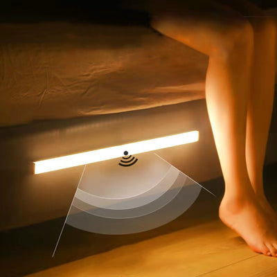 USB Rechargeable Motion Sensor Light Under Cabinet Night Light Kitchen Bedroom Lighting Wall Lamp Wardrobe Lamp Staircase