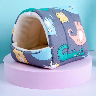 Guinea Pig Bed Hamster Cave Warm Pets Cage Nest House