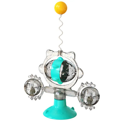 Interactive tower cat toy