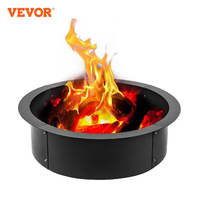 VEVOR Fire Pit Ring/Liner Easy to Assemble Install Q235 Steel Outside Diameter 36
