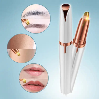Electric Trimmer Women Eyebrow Pencil Automatic Hair Removal Beauty Battery Model