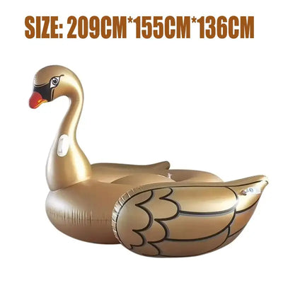 Inflatable Seashell Pool Floats with Pearl Ball, Swan Pool Floating Chair for Swimming Pool Summer Beach Party for Adults