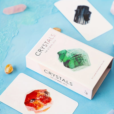 Crystals: The Stone Deck: 78 Crystals To Energize Your Life This Luminous Deck Makes It Easy To Bring Crystal Energy To Everyday Life.Tarot Cards For Beginners Tarot Deck Set Black- Tarot Cards