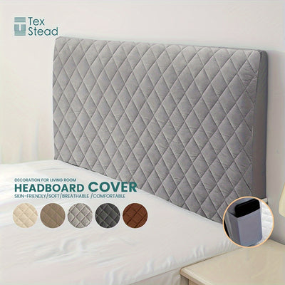 1pc Super Soft Quilted Headboard Cover - Protects Your Bed From Dust And Stains - Available In Solid Colors
