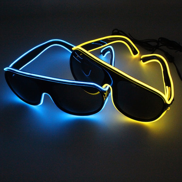 1pc, Luminous Glasses, Decorative Glasses, Prefect For Concert, Club, Party, Raves, Carnival, Birthday, Party Accessories, Cool Stuff, Glow In The Dark Party Supplies