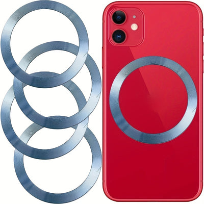 4pcs Set Magnetic Rings - Metal Rings For Cell Phone Case - Round Magnetic Sticker - Add To Any Case - Compatible With Wireless Charger
