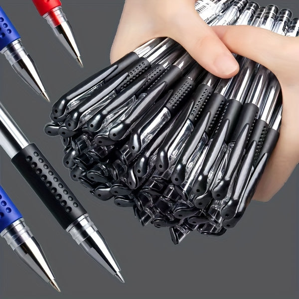 10pcs Gel Pens Set Black Blue Red Refill Gel Pen Bullet Tip 0.5mm