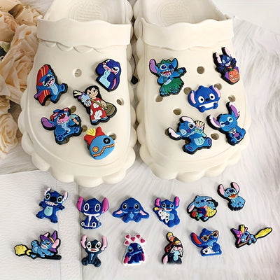 26Pcs Cute Anime Hole Shoes Ornaments, Silicone Clogs Decoration, Perfect Kawaii Accessories