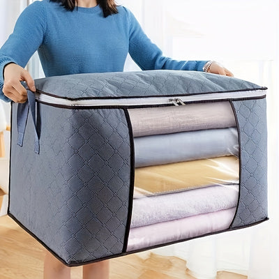 Organize Your Closet with This Large Storage Bag - Reinforced Handle, Clear Window, and Sturdy Zippers! Bedroom Accessories