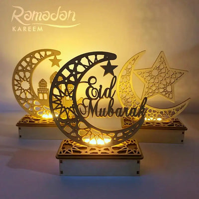 EID Wooden Pendant Eid Mubarak Ramadan Decoration For Home Islamic Muslim Party Decor Kareem Ramadan And Eid Decor Eid AL Adha