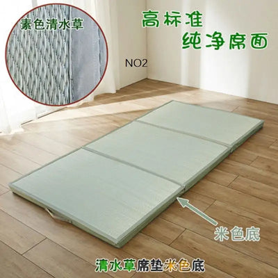Folding JapaneseComfortable  Tatami Mattress Mat Rectangle Large Foldable Floor Straw Mat For  Sleeping Tatami Mat Flooring