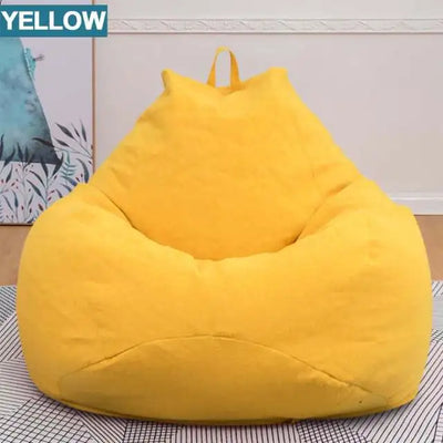 Lazy BeanBag Sofas Cover Chairs without Filler Linen Cloth Lounger Seat Bean Bag Puff asiento Couch Tatami Living Room Furniture