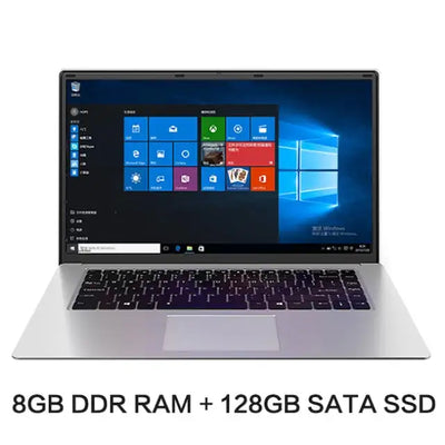 NEW 15.6 inch Student Laptop intel J3455 Quad Core 8GB RAM 128GB 256GB 512GB SSD Notebook Ultrabook IPS 1920x1080 Netbook