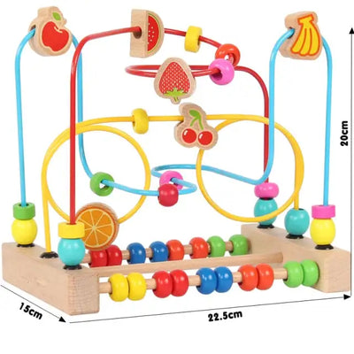Kids Toys Montessori Wooden Toys Maze Circles Around Beads Abacus Math Toys Puzzle Early Learning Educational Toys For Children