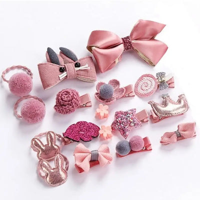 17Pcs/Lot Cute Small Dogs Bows Hair Grooming Puppy Accessories Supplies For Dogs Cat Yorkie Teddy Pets Hair Clips