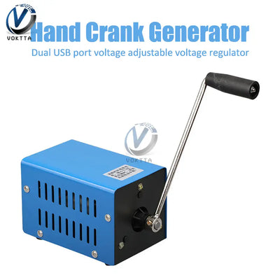 20W High Power Charger Emergency Hand Crank Dynamotor Portable USB Charging Hand Crank Generator Outdoor Camping Survival