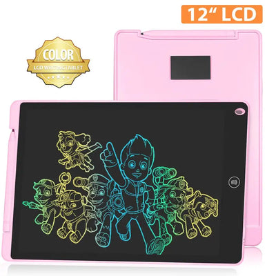 NEWYES LCD Writing Board 12 Inch Colorful Electronic Drawing Graphic Board Digital Tablet Handwriting Erasable Pad for Kids Gift