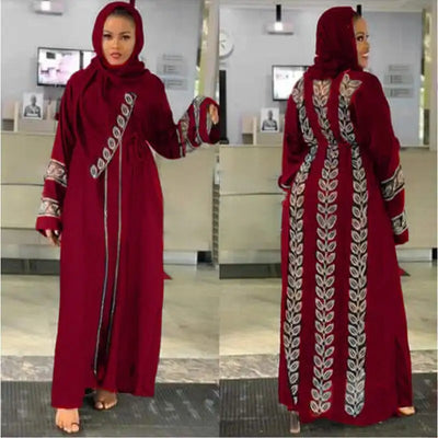 MD Bangladesh Muslim Hijab Abayas Women Dubai Caftan Robe Plus Size Boubou Woman Jalabiya Turkish Dresses Diamond Gown Islam