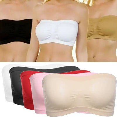Breathable Mesh Tube Bra Strapless Crop Tops Women Ladies Sexy Bralette Bra Bandeau Boob  Underwear