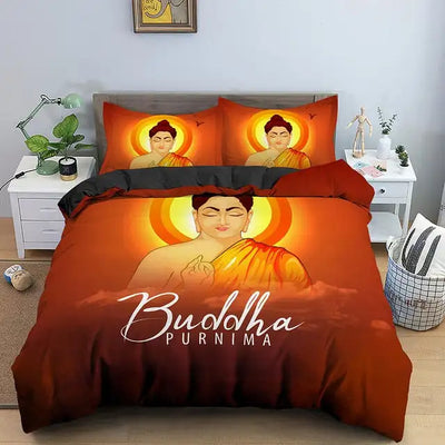 Buddha Bedding Set Mandala Quilt Cover Peace Design Luxury Bed Sets Bohemian Bedclothes 2/3pcs king Size With Pillowcase