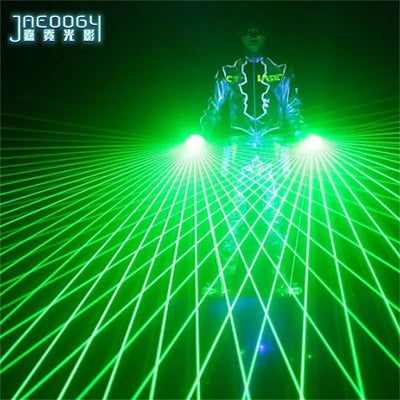 New High Quality Green Laser Gloves Concert Bar Show Glowing Costumes Prop Party DJ Singer Dancing Lighted Gloves