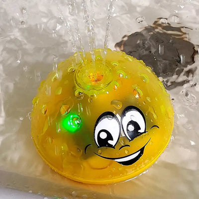 Hot selling Lovely LED Flashing Bath Toys Ball Water Squirting Sprinkler Baby Bath Shower Kids Toys