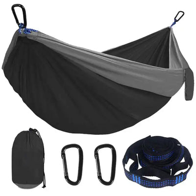 Camping Hammock Double Single Lightweight Hammock with Hanging Ropes for Backpacking Hiking Travel Beach Garden