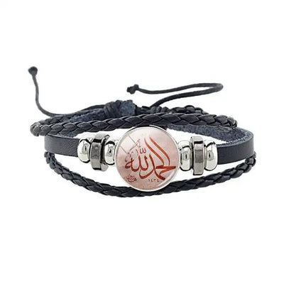 JOINBEAUTY Islamic Muslims Allah bracelet men bracelet Black Bangles Men lucky Jewelry gift for boy NT400