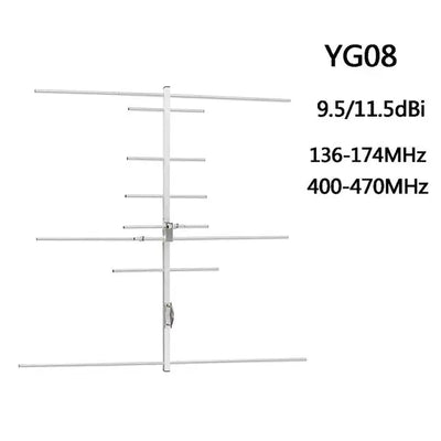 Yagi Antenna Dual Band VHF/UHF High Gain 9.5/11.5dBi Outdoor Antenna for Baofeng UV-5R Yaesu Retevis Radio Repeater
