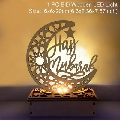 EID Wooden Pendant Eid Mubarak Ramadan Decoration For Home Islamic Muslim Party Decor Kareem Ramadan And Eid Decor Eid AL Adha
