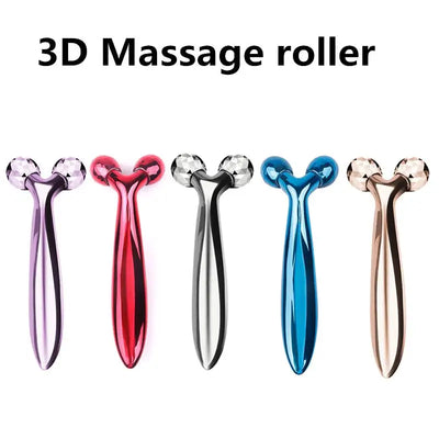 3D Roller Massager Y Shape 360 Rotate Thin Face Body Shaping Relaxation Lifting Wrinkle Remover Facial Massage Relaxation Tool