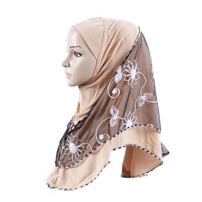 muslim fashion ready to wear hijab scarf women full cover lace turban hijabs islamic headwear female head wraps underscarf