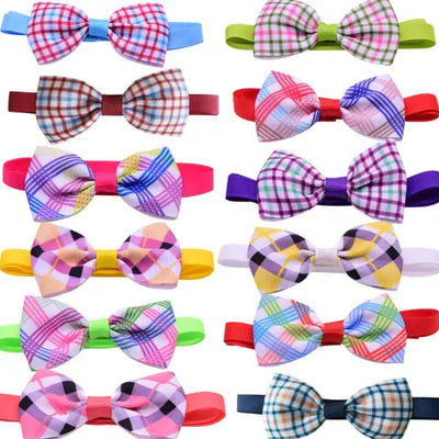 10pcs Pet Accessories Samll Dog Bow Tie Puppy Dog  Bowties Collar Adjustable Gril Dog Bowtie For Cat Dog Collar Pet Supplier