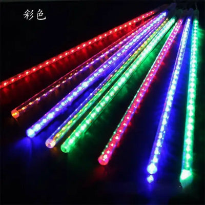 30/50cm 8 Tube Outdoor Meteor Shower Rain LED String Lights Christmas Tree Decorations for Home Outdoor New Year Navidad Wedding