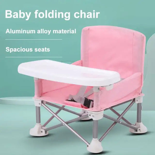 Eating Detachable Portable Foldable Lawn Children Dining Chair Beach Highchair Travel With Tray Booster Seat Aluminum Alloy Baby