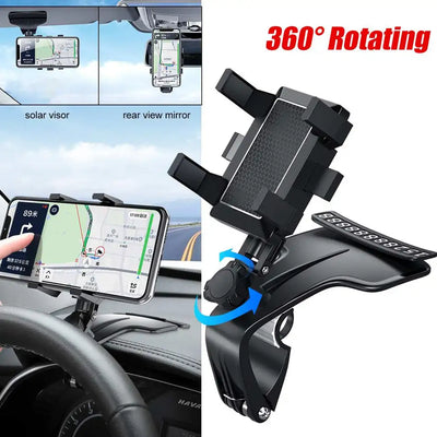 Car Phone Holder Support Stand 720 Degree Rotation Bracket Universal Car Mobile Phone Holder With Parking Card Automotive Goods