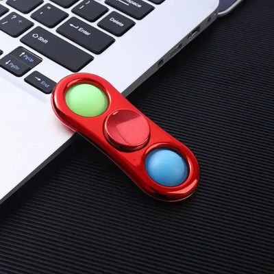 Simple Dimple Fidget Spinner Toy Sensory Push Pop Bubble Hand Spinner Finger Spinner Stress Relief Silicone for Adult Kids