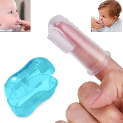 1Pcs Pet Finger Toothbrush With Storage Box Soft Dog Toothbrush Bad Breath Tartar Teeth Care Tool Pet Cleaning Dog Accessories
