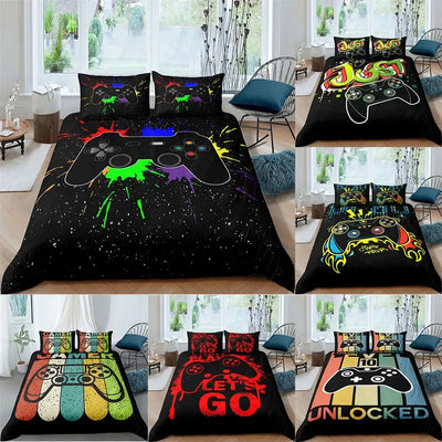 Home Textiles Bedding Set Gamer Life 3D Pattern Printed Duvet Cover Set Twin Full Queen King Size For Boys Adult