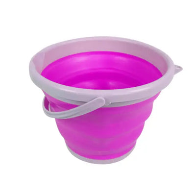 4L/5L/10L Collapsible Bucket Portable Folding Bucket Water Bucket Container with Sturdy Handle for Backpacking Camping Outdoor