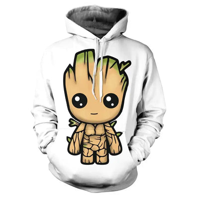 Guardians of The Galaxy Groot Men Hoodies Sweatshirts 3D Printed Funny Hip Hop Hoody Casual Streetwear Men Clothing Hooded