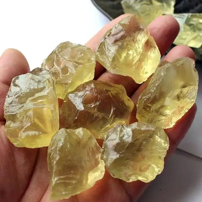 Natural Citrine Crystal Stone Yellow Quartz Crystal Raw Stone  Energy Healing Stone Crystals Home Decoration